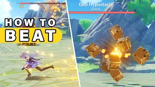 How to Beat GEO HYPOSTASIS World Boss  Guide ► Genshin Impact [upl. by Eissoj]