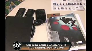 Polícia faz operação contra agiotagem e prende dezoito suspeitos Entre eles um PM [upl. by Llemhar]