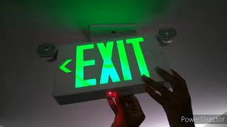 Testing EXIT Signs With Emergency Lights 3 [upl. by Sharona]