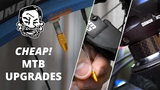 10 Ridiculously Cheap Mountain Bike Upgrades [upl. by Aiyot]