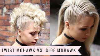 Twist Mohawk VS Side Mohawk by SweetHearts Hair [upl. by Ochs]