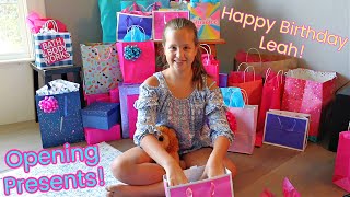 Leahs 11th Birthday Opening Presents [upl. by Lasorella]