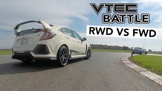 Civic Type R VS Honda S2000 Track Battle VTEC Edition [upl. by Feilak565]