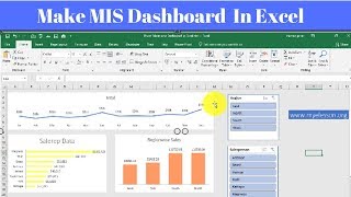 How to Create Dashboard in Excel ☑️ [upl. by Wernick923]