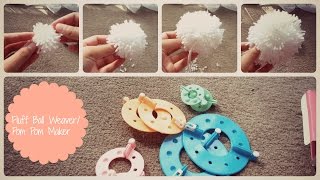 How To Use The Fluff Ball Weaver  Pom Pom Maker [upl. by Eiveneg]