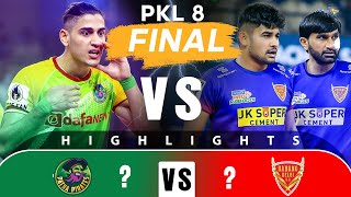 Pro Kabaddi League 8 Highlights Final  Dabang Delhi Vs Patna Pirates [upl. by Etteuqal]