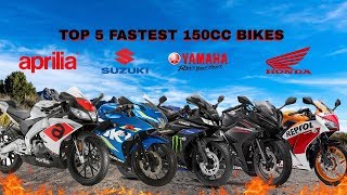 Top 5 Fastest 150cc Motorcycles 2020 [upl. by Suvart]