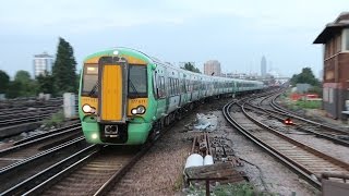 South West Trains and Southern Action at Clapham Junction UK [upl. by Olympe]