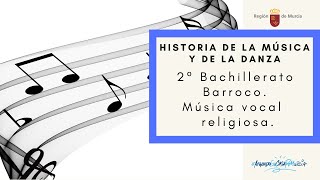 BARROCO MÚSICA VOCAL RELIGIOSA [upl. by Annibo879]