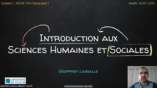 Introduction aux Sciences Humaines et Sociales [upl. by Ibrik]