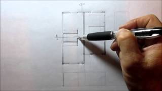 CÓMO HACER UN CORTE DE UN PLANO ARQUITECTÓNICO [upl. by Eisej]