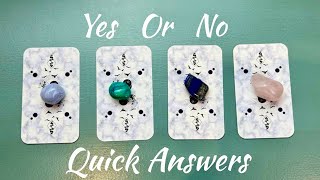 Yes or No Pick a Card Tarot Reading [upl. by Pavlish]