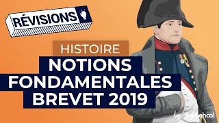 Histoire  notions fondamentales pour le Brevet 2019 [upl. by Gerardo]