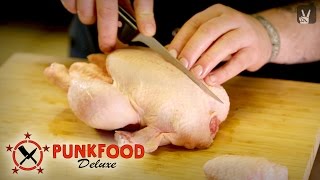 Huhn zerlegen Kitchen Basics von Punkfood Deluxe [upl. by Launcelot250]