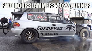 700BHP K20 POWERED HONDA CIVIC EG  FWD DOORSLAMMERS WINNER [upl. by Kecaj11]