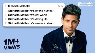 Sidharth Malhotra answers the Most Googled Questions [upl. by Neelasor952]