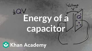 Energy of a capacitor  Circuits  Physics  Khan Academy [upl. by Omocaig]