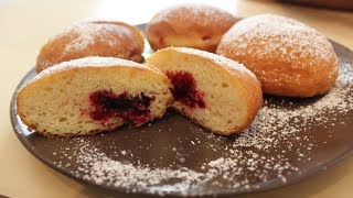 Berliner Krapfen berliner Pfannkuchen  Rezept  Sallys Welt [upl. by Ainaled]