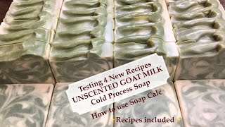 Make Soap at Home  Testing 4 CP Soap Recipes included  How to use Soap Calc  Ellen Ruth Soap [upl. by Laurent]