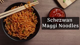 Chinese Style Maggi  Schezwan Maggi Noodles Recipe  Maggi Recipes  Quick Street Food Recipe [upl. by Anyrak462]