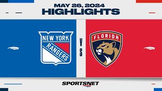 NHL Game 3 Highlights  Rangers vs Panthers  May 26 2024 [upl. by Kevyn365]