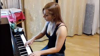 Rammstein  Mein Herz Brennt Piano Cover by Anastasiya Vlasyuk [upl. by Melentha280]