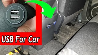 How to Install USB Charger Socket For ALL Cars  USB CAR 7 DIY [upl. by Marlon]