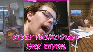 Everytime Technoblade did A Face Reveal [upl. by Arleen414]