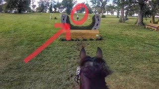 Helmet Cam Munson Slew Preliminary Horse Championship  2019 American Eventing Championships [upl. by Muns]