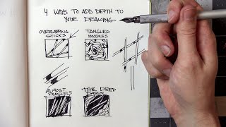 4 Ways to Add DEPTH to Your Drawings with examples [upl. by Oiril]