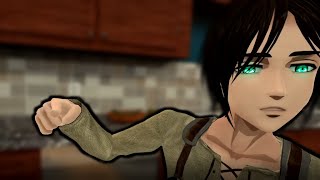 Eren vs Levi AOT VR [upl. by Yhtac682]