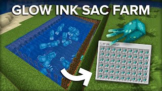 Minecraft Easy Glow Squid Farm  700 Glow Ink Sac Per Hour [upl. by Aihtebat]