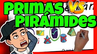 🔺 CARACTERISTICAS de los PRISMAS y PIRAMIDES para NIÑOS [upl. by Randy892]