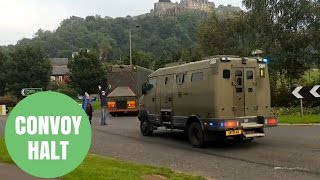 Protestors Stopping Nuclear Convoy By Jumping In Front Of Trucks [upl. by Ainevul]