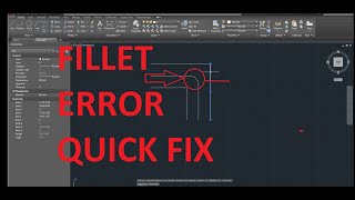 AUTOCAD FILLET ERROR  LINES ARE NON COPLANAR [upl. by Naihtniroc]