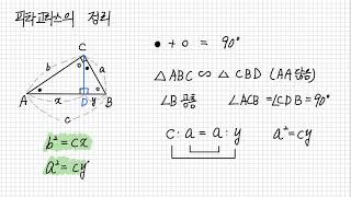 수학257 피타고라스의 정리 [upl. by Nylirehs529]