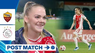 Highlights AS Roma Vrouwen  Ajax Vrouwen  UEFA Women’s Champions League [upl. by Hayn]