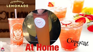 Easy Wendy’s Strawberry Lemonade Recipe At Home  Copycat [upl. by Nyltac]