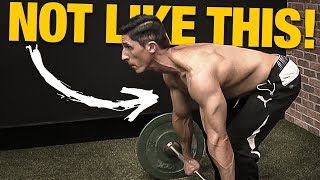 How to do Barbell Rows PROPERLY for a Big Back AVOID MISTAKES [upl. by Aloisia]