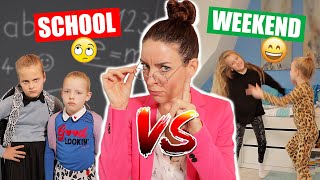 SCHOOL vs WEEKEND School Day vs Weekend Sketches ♥DeZoeteZusjes♥ [upl. by Lombardy]