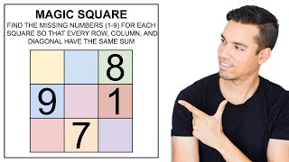 Magic Square  Find the missing values 19 [upl. by Anayet]