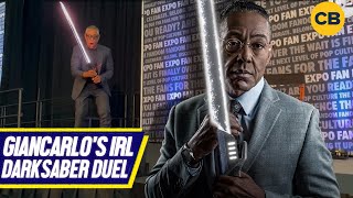 Giancarlo Esposito IRL Darksaber Duel Slays at Fan Expo [upl. by Tarrant]