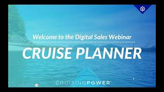 Cruise Planner Webinar [upl. by Virgilia]