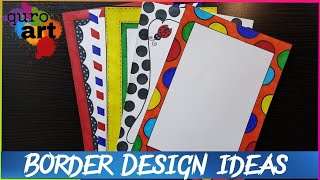 Border designs on paperBorder DesignsProject work DesignsBorders Design for School Project [upl. by Ivers]