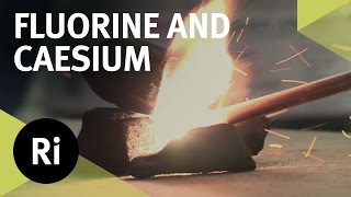 Reacting Fluorine with Caesium  First Time on Camera [upl. by Verge]