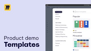How to Use Miro Templates [upl. by Troy]