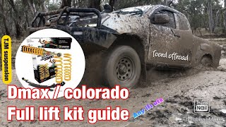 Dmax  Colorado lift kit install  FULL DIY guide  TJM SUSPENSION [upl. by Gehlbach]