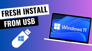 How to Install Windows 11 from Bootable USB Flash Drive [upl. by Whale]