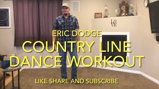 20 minute Country Line Dance Workout 6 popular line dances in a row [upl. by Refinne]