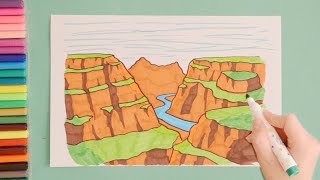 How to draw Canyons [upl. by Tace]